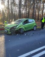 Dachowanie na drodze 423 w powiecie kędzierzyńsko-kozielskim 