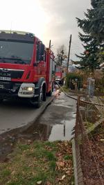 Pożar budynku gospodarczego w miejscowości Wężowice