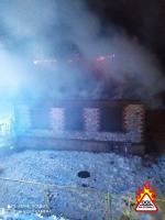 Pożar domu w powiecie Oleskim. W akcji 9 zastępów straży