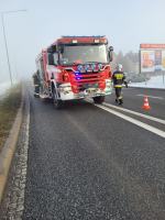 Bus zderzył się z samochodem osobowym na DK46 w Schodni