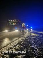 5 zastępów straży gasiło pożar słomy w Zawadzie