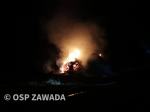 5 zastępów straży gasiło pożar słomy w Zawadzie