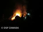5 zastępów straży gasiło pożar słomy w Zawadzie