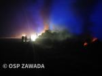 5 zastępów straży gasiło pożar słomy w Zawadzie