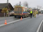 Czołowe zderzenie pojazdów w Zawadzie. Sprawca ukarany mandatem