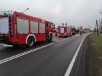 Czołowe zderzenie pojazdów w Zawadzie. Sprawca ukarany mandatem