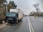 Samochód osobowy i ciężarówka zderzyły się w Praszce