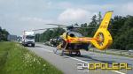 Wypadek na opolskim odcinku A4. Samochód ciężarowy wypadł z drogi 