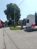 Kierujący suzuki wjechał w budynek na prywatnej posesji w Tułowicach