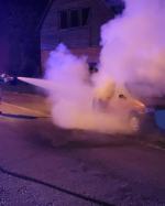 Pożar samochodu osobowego w Kędzierzynie-Koźlu