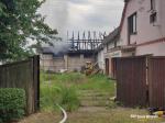 Pożar stodoły w gminie Niemodlin. Spłonął dach