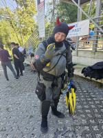 Z kamionki Piast nurkowie wyciągnęli pralkę Franię 