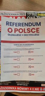 Zobacz czy otrzymałeś "instrukcje"wraz z gotowymi odpowiedziami jak masz  głosować w referendum 