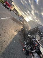 Wypadek na autostradzie A4. Bus najechał na ciężarówkę