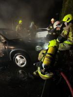 Pożar Opla w Łambinowicach