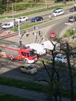 Kolizja samochodowa na ruchliwym skrzyżowaniu Opola