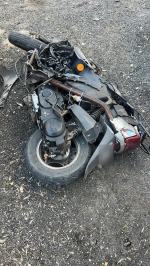 Zderzenie skutera z osobówką w Dobrodzieniu - 18-latek w szpitalu