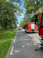 Zderzenie motocykla z samochodem osobowym