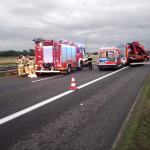 Wypadek na autostradzie A4: pięć osób poszkodowanych