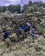 Silne burze i podmuchy wiatru w województwie opolskim. Ponad 100 interwencji 