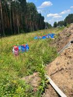 Zderzenie busa przewożącego butle gazowe z ciężarówką na DK45