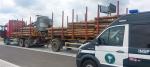 Przeładowanych 26 transportów drewna - rekordzista miał 24 tony nadwagi