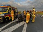 Wypadek na ulicy Wrocławskiej w Opolu. Motocyklista zabrany do szpitala 