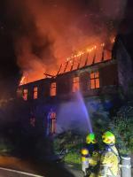 Nocna akcja strażaków w Polskiej Cerekwi 