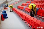 Krzesełka już zdobią trybuny Stadionu Opolskiego