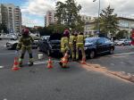 Kolizja dwóch samochodów na ul. Ozimskiej w Opolu