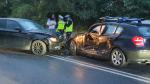 Kolizja dwóch BMW na ul. Ozimskiej - jedna osoba poszkodowana