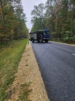 Dachowanie na trasie Szumirad-Bierdzany: trzy osoby podróżowały autem na niemieckich tablicach