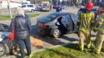 Zderzenie trzech samochodów na ul. Oleskiej - mandat dla sprawcy wypadku
