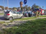 Zderzenie trzech samochodów na ul. Oleskiej - mandat dla sprawcy wypadku
