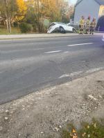 Zderzenie dwóch samochodów w Prószkowie