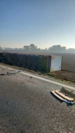 Wypadek na DK 46 - jedna osoba trafiła do szpitala