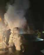 Pożar samochodu osobowego w Urbanowicach