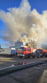 Pożar w zakładzie produkującym materace w Prudniku