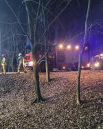 Poborszów: Mężczyzna przygnieciony przez elementy konstrukcyjne pustostanu