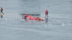 Doskonalili ratownictwo lodowe na kąpielisku Bolko - jak reagować w sytuacji zagrożenia? 