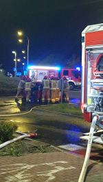 Pożar samochodu na Alei Solidarności