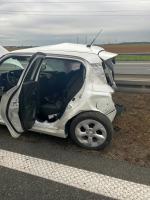 Wypadek na A4 w rejonie Sarn Wielkich. Cztery osoby ranne, w tym 7-letnie dziecko