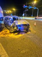 Zderzenie ciężarówki z osobówką na obwodnicy Opola. Jedna osoba poszkodowana