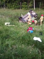 Dachowanie samochodu na A4 pod Opolem, kierowca odnaleziony kilometr dalej