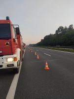 Dachowanie samochodu na A4 pod Opolem, kierowca odnaleziony kilometr dalej