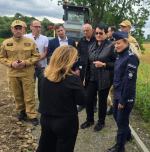 Boboluszki pod nadzorem służb. Wizja lokalna w najbardziej zagrożonym rejonie województwa