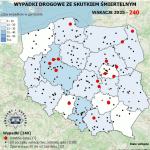 Policja: tragiczna doba na drogach. 21 osób zginęło w wypadkach
