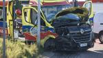 Zderzenie karetki i busa na obwodnicy Opola. Interweniował śmigłowiec LPR