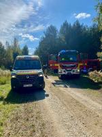 Poszukiwania w lesie zakończone sukcesem. Grzybiarz ewakuowany przez służby