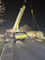 Cysterna z gazem przewróciła się między Kuniowem a Kluczborkiem